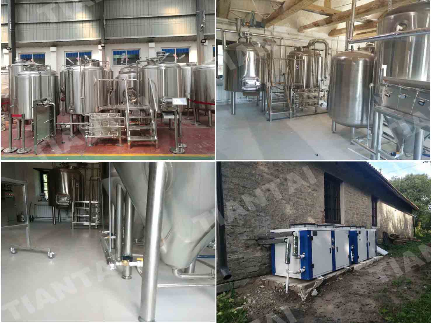 Steam heated 1000L beer brewing system finished installation in Estonia